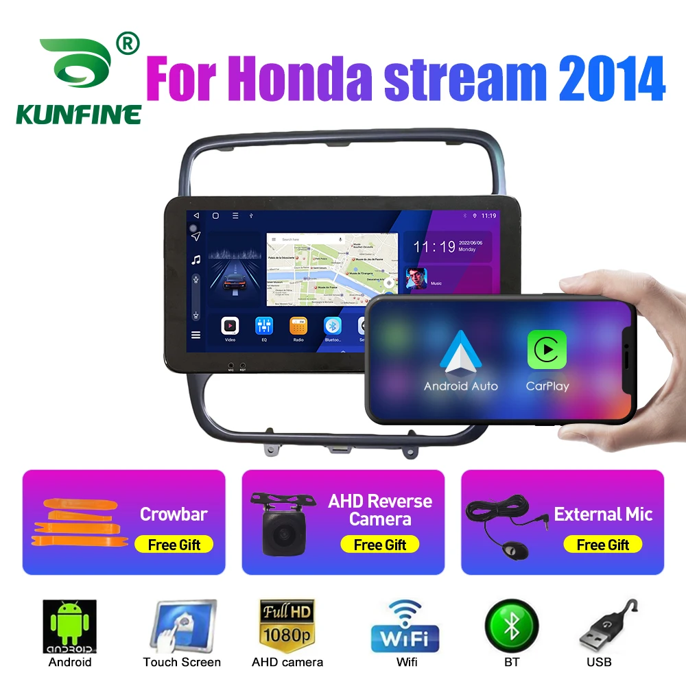 

10.33 Inch Car Radio For Honda stream 2014 2Din Android Octa Core Car Stereo DVD GPS Navigation Player QLED Screen Carplay