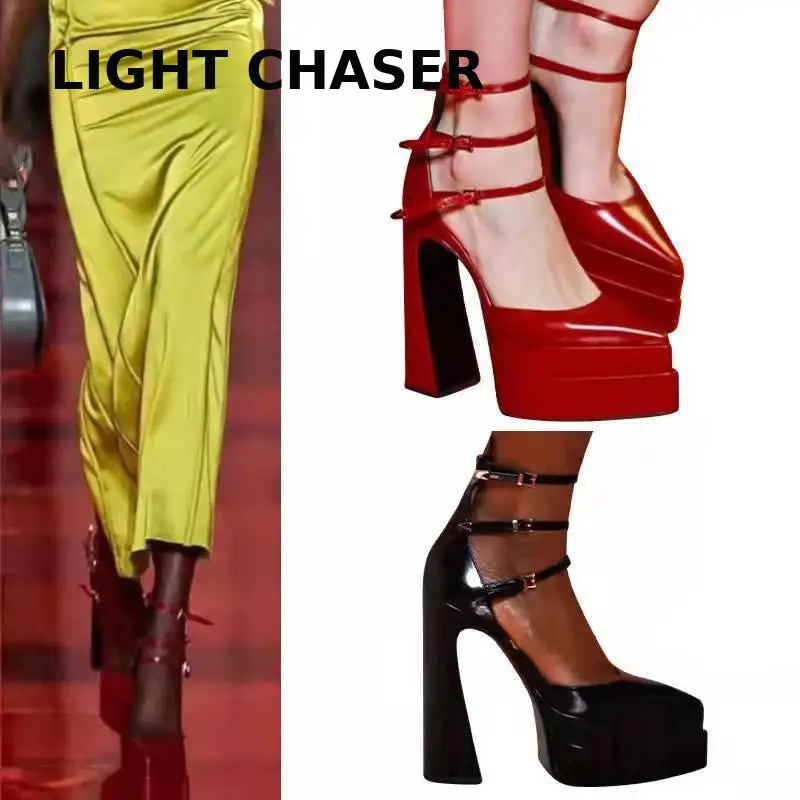 

2023 Pole Dance Shoes Stripper High Heels Women Sexy Show Shoes Sandals Party Club 15 17 Cm Platform High-heeled Shoes Wedding