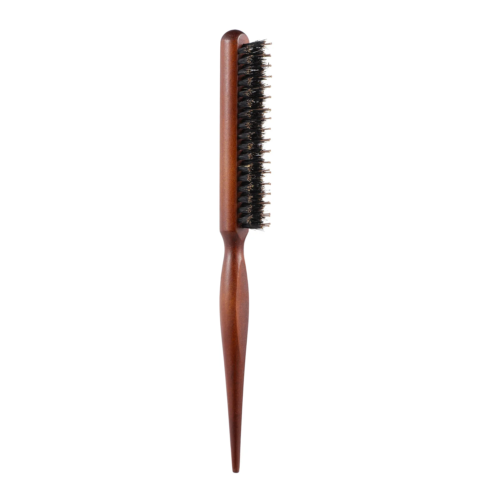 

Bristles Comb Hairdressing Comb Salon Hair Brush Wooden Handle Comb Hairdressing Barber Tool (Random Color)