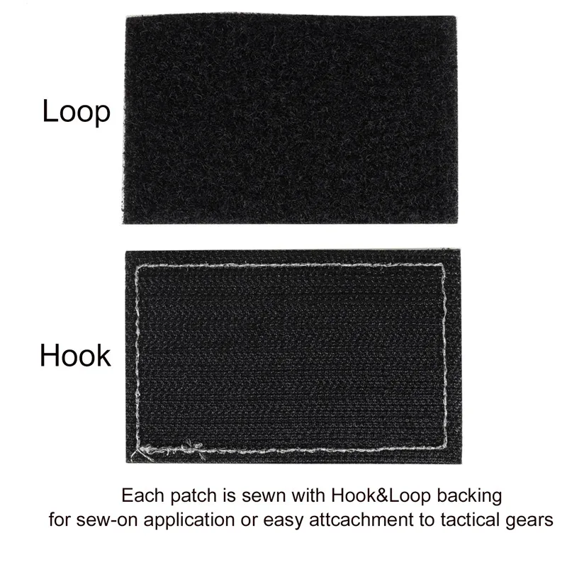 Tactical Embroidery Patches Random Set of 20Pcs 3D Embroidered Morale Labels Hook and Loop Patches Tactical Cool for DIY