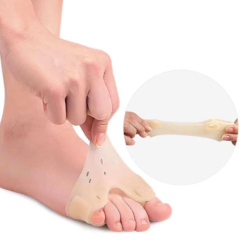 Forefoot Pads Toe Separator Cushion Pad Big Bone Toe Bunion Straightener Hallux Valgus Bunion Corrector Gel Pads Foot Care