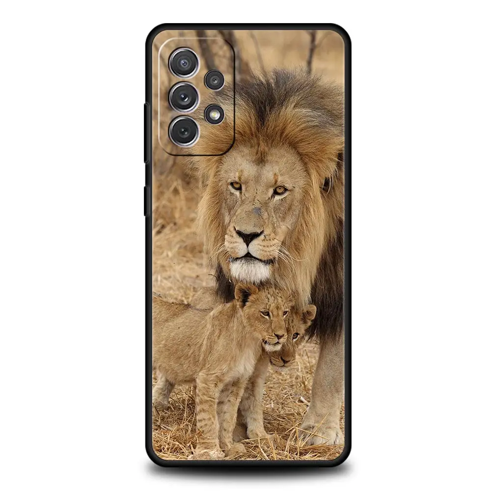 Lion Alpha Male Cub Design Phone Case