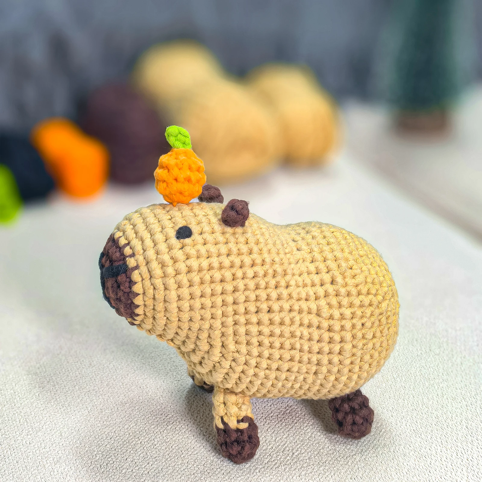 Capybara crochet Kit Crochet Kit for Beginners Easy crochet yarn Crochet Kit for craft lovers Christmas Gift crochet yarn crochet kit