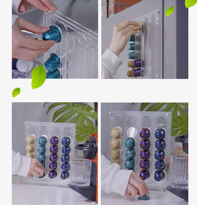 ネスプレッソコーヒーカプセル用アクリルブラケット,48個
