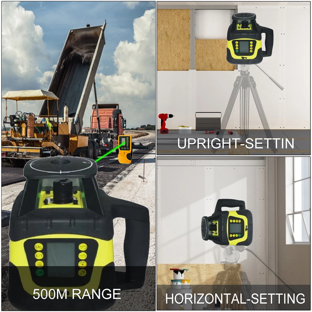 High Accuracy 500m Measuring Range Automatic Electronic Self-leveling 360 3D gre