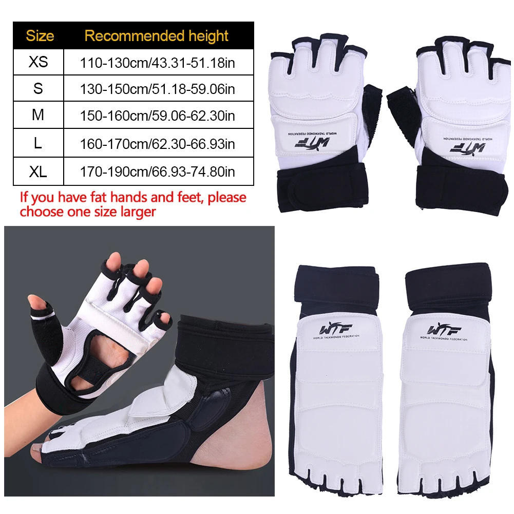 Taekwondo Protection Sanda Training Handguard and Banket Match Protective Gear Foot Protector WTF Kickboxing Equipment taekwondo protector