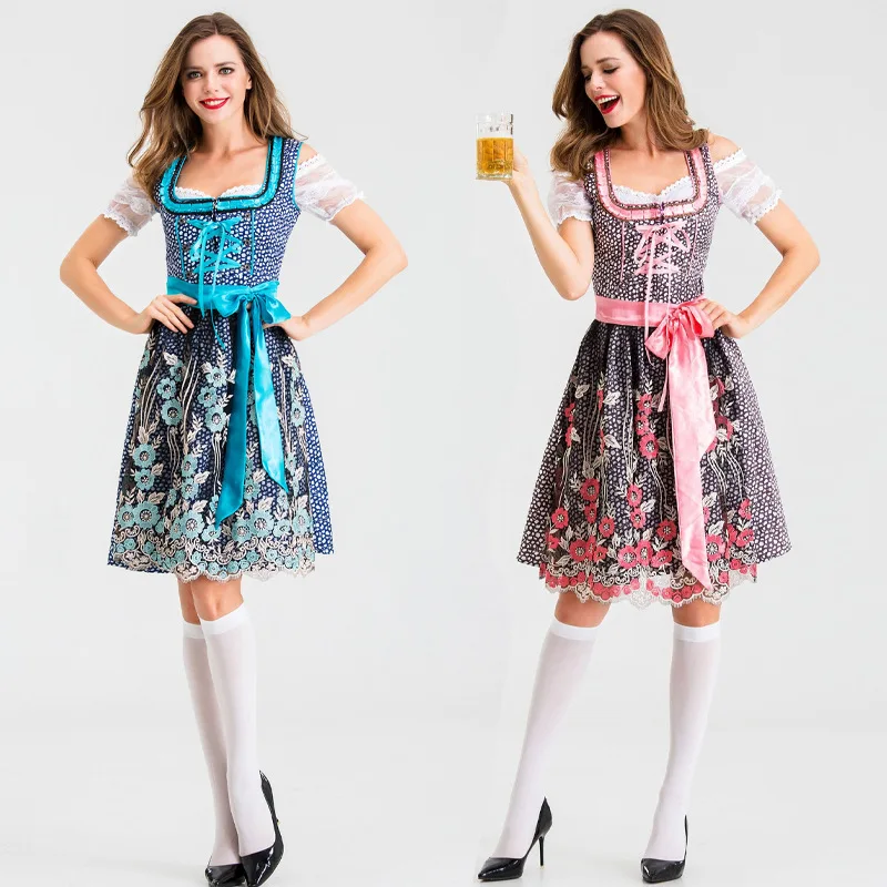 

Octoberfest Dress Women German Beer Waitress Festival Outfit Carnival Halloween Cosplay Wear 2023 Dress Up Suit Party Nightclub
