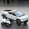 1/32 Tesla Cybertruck Pickup Model S Model X Model Y Toy Car Diecast Metal Off Road Collection Pull Back Sound Light Gift Boy 4