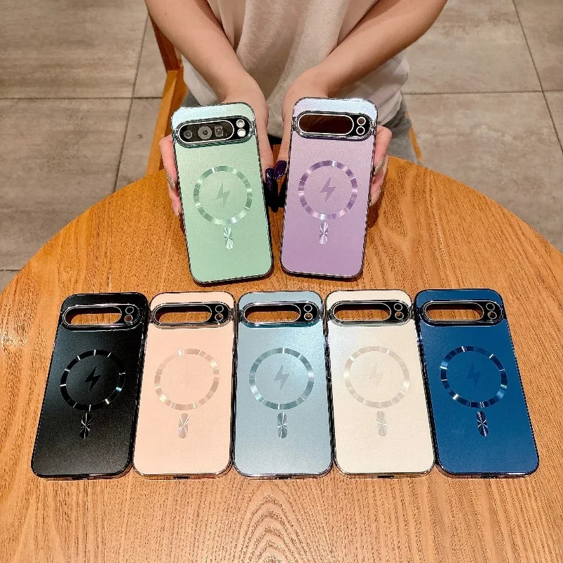 Matte Magnetic Wireless Charging Case with Slim Hard Protection Cover