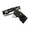 Portable Rubber Band Gun Children's Toy All-metal Six-shot Rubber Band Pistol Boy Keychain Pendant Soft Bullet Gun Hot Gift Toy 5