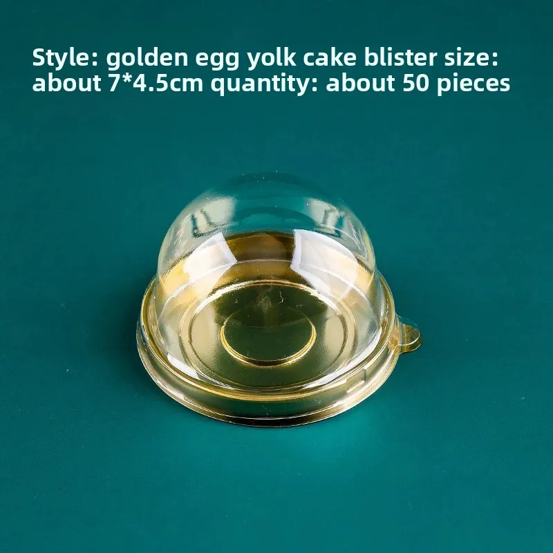 50 יחידות קופסאות עוגה שקופות מיניות תצוגת קינוחים קופסאות קאפקייק פאסטרי כיסוי קופסאות אוויר צמוד אריזת אפייה מתנה לחתונה