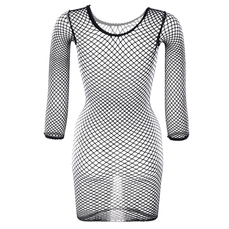 Sexy Cover Up Hollow Out Fishnet Dress without Bikini Holiday fishnet cover up