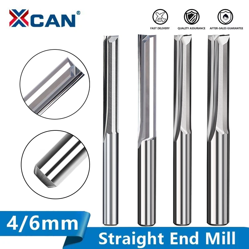 Amazon | ZITFRI 超硬刃トリマービット ストレート 6mm軸 ７本組 ... 10個 ルータービット ストレートエンドミル フライスカッター 3.175mm 4mm 6mm 8mm シャンク 2フルート ストレ