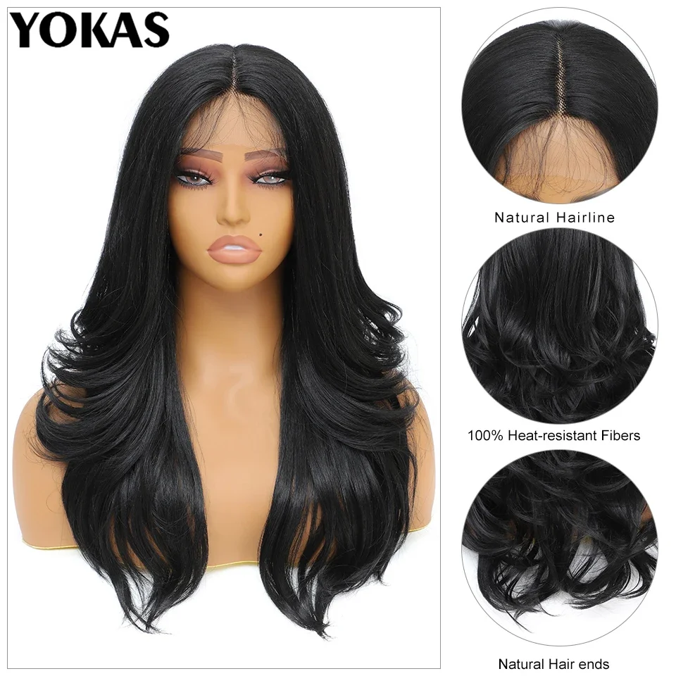 22 Inch Lace Front Wig for Women 13x4x1 T-Part for African Female