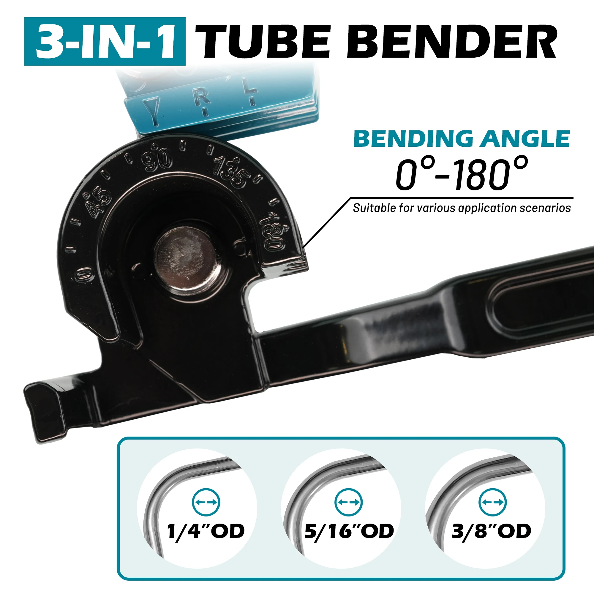 180 ° 구리 튜브 벤더, 1/4