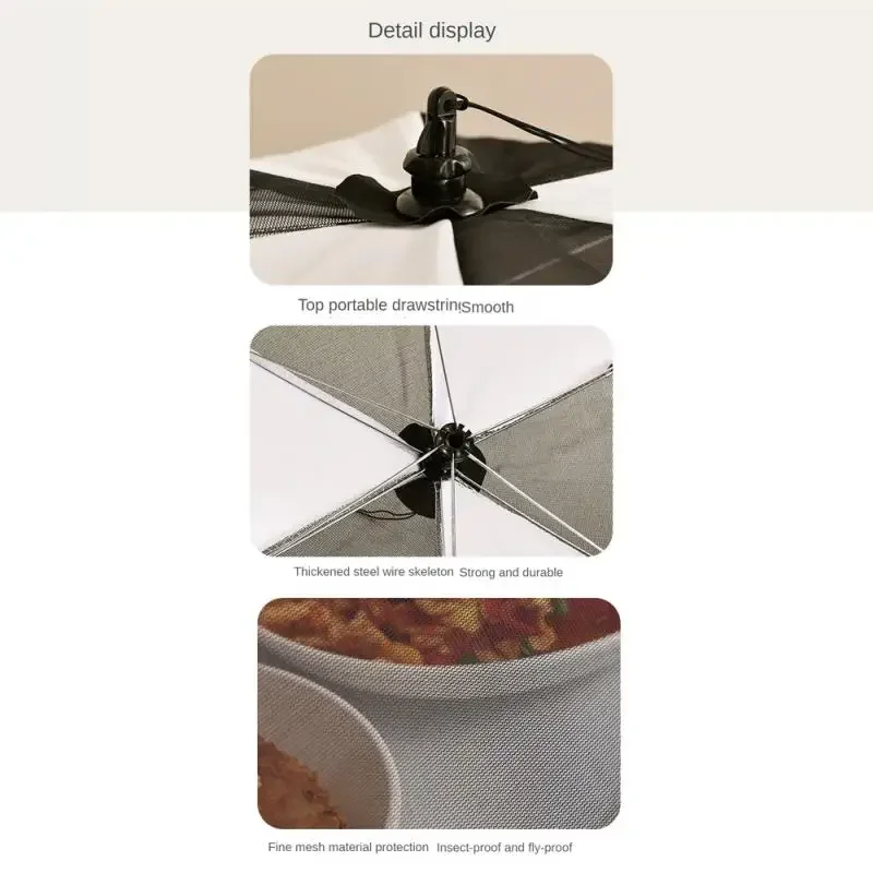 Four Seasons Vegetable Cover Foldable Household Kitchen Fly Proof Leftover Food Preservation dust-proof Breathable Food Cover
