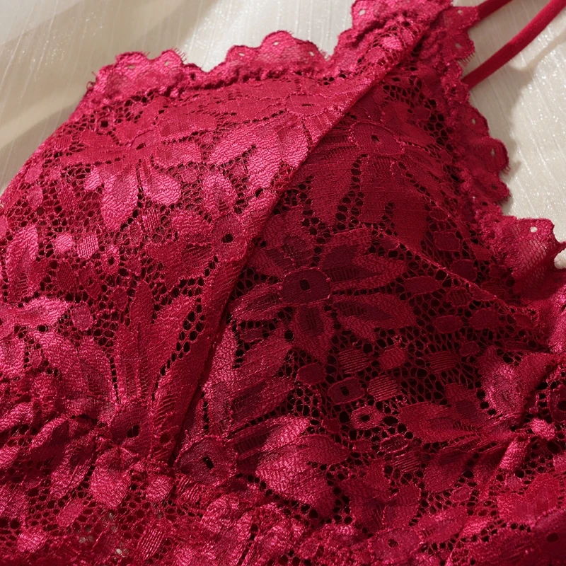matching lace panties detail