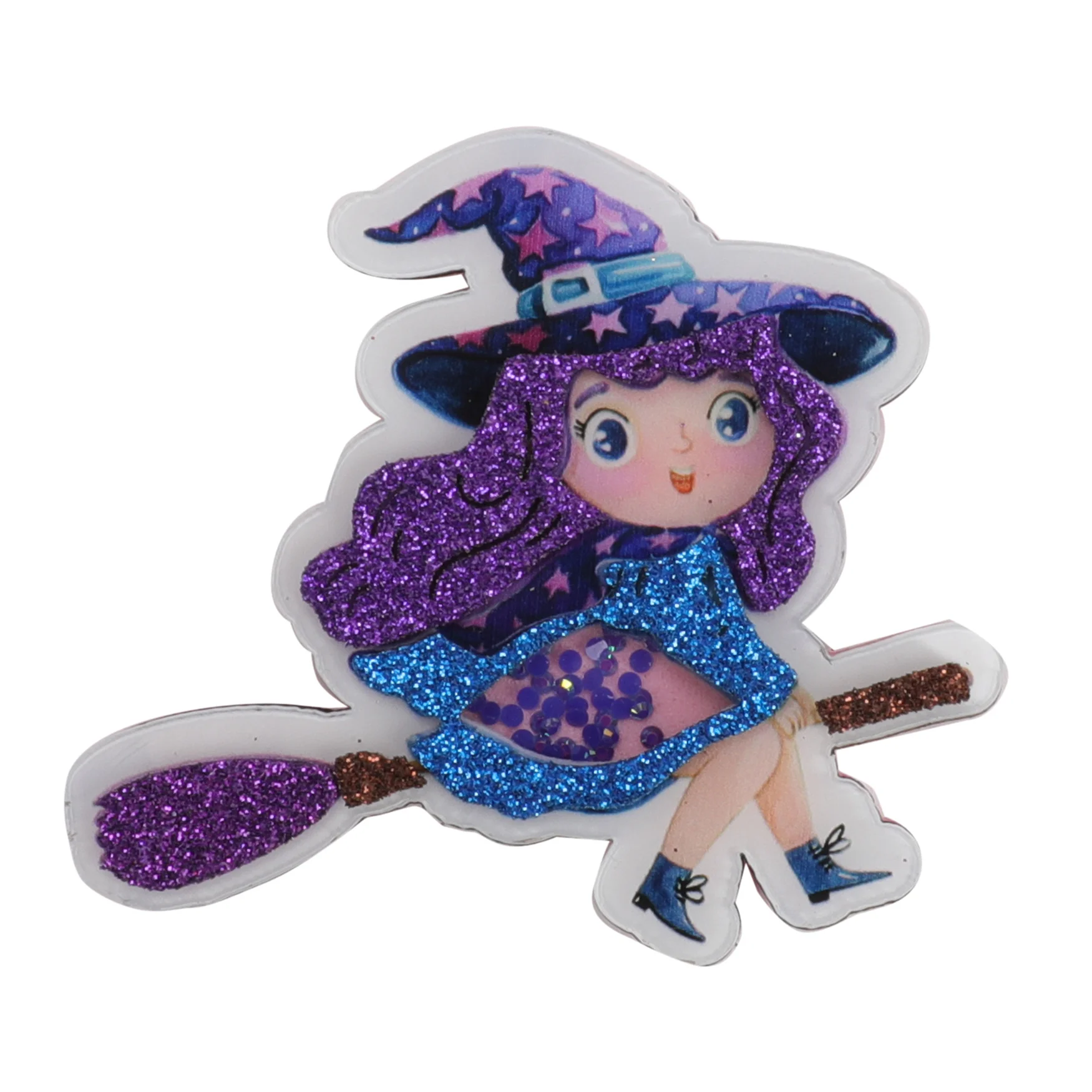 

5Pcs Magical Girl Series quicksand shaker resin cabochon DIY material accessories