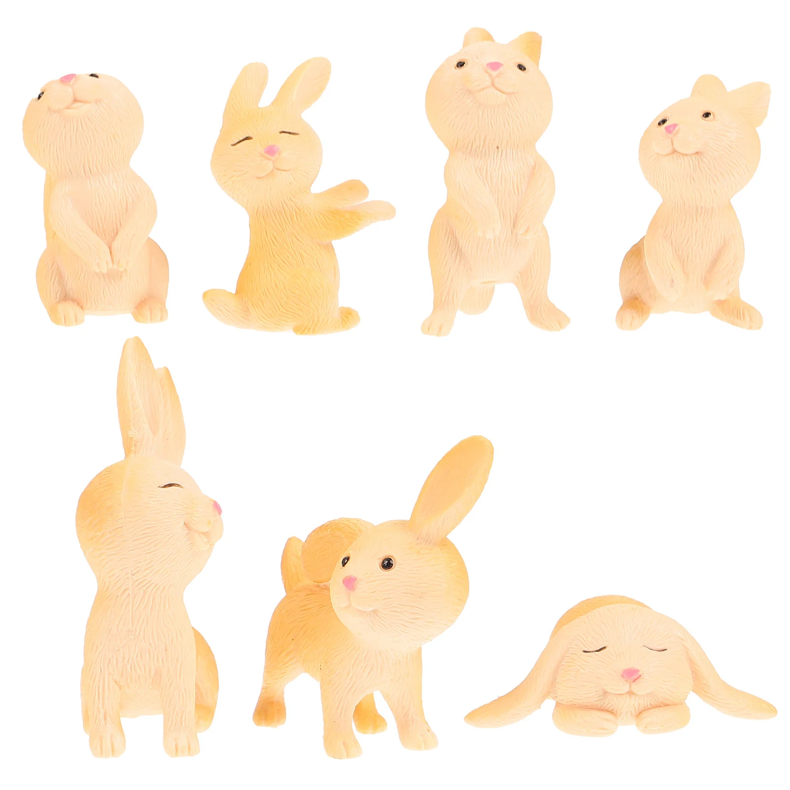 

7 Pcs Decorate Child Wedding Decorations Outdoor Plants Cartoon Rabbit Ornament
