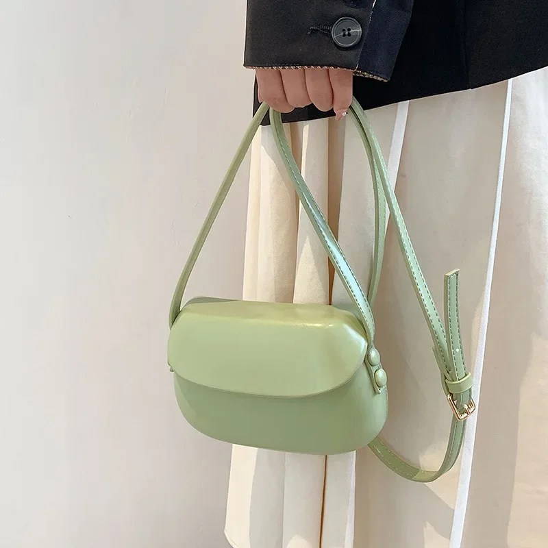 Simple Fashion Crossbody Bags for Women New Waist Pack Solid Color Ladies Handbags Mini Saddle Bag Luxary Brand Shoulder Bags