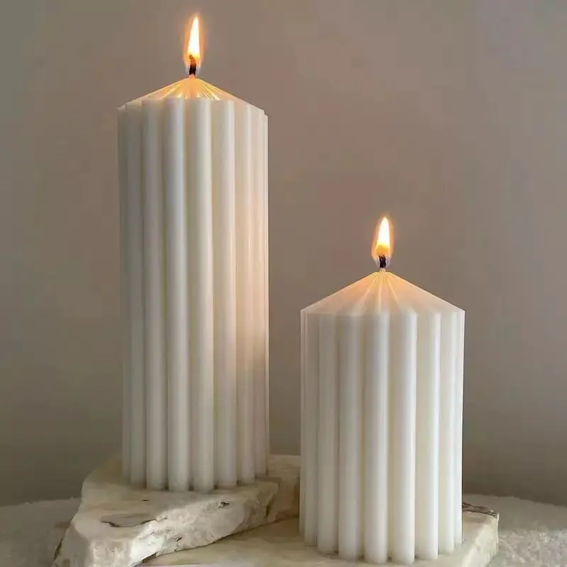 DIY Candle Silicone mold Making Mold Geometric mould 3D Shape Resin Epoxy for Handmade Soap Craft Mould Form Home Decoration silicone mold silicone candle mold aromatherapy candle mold silicone candle molds candle mold beeswax mold cylindrical candle mold