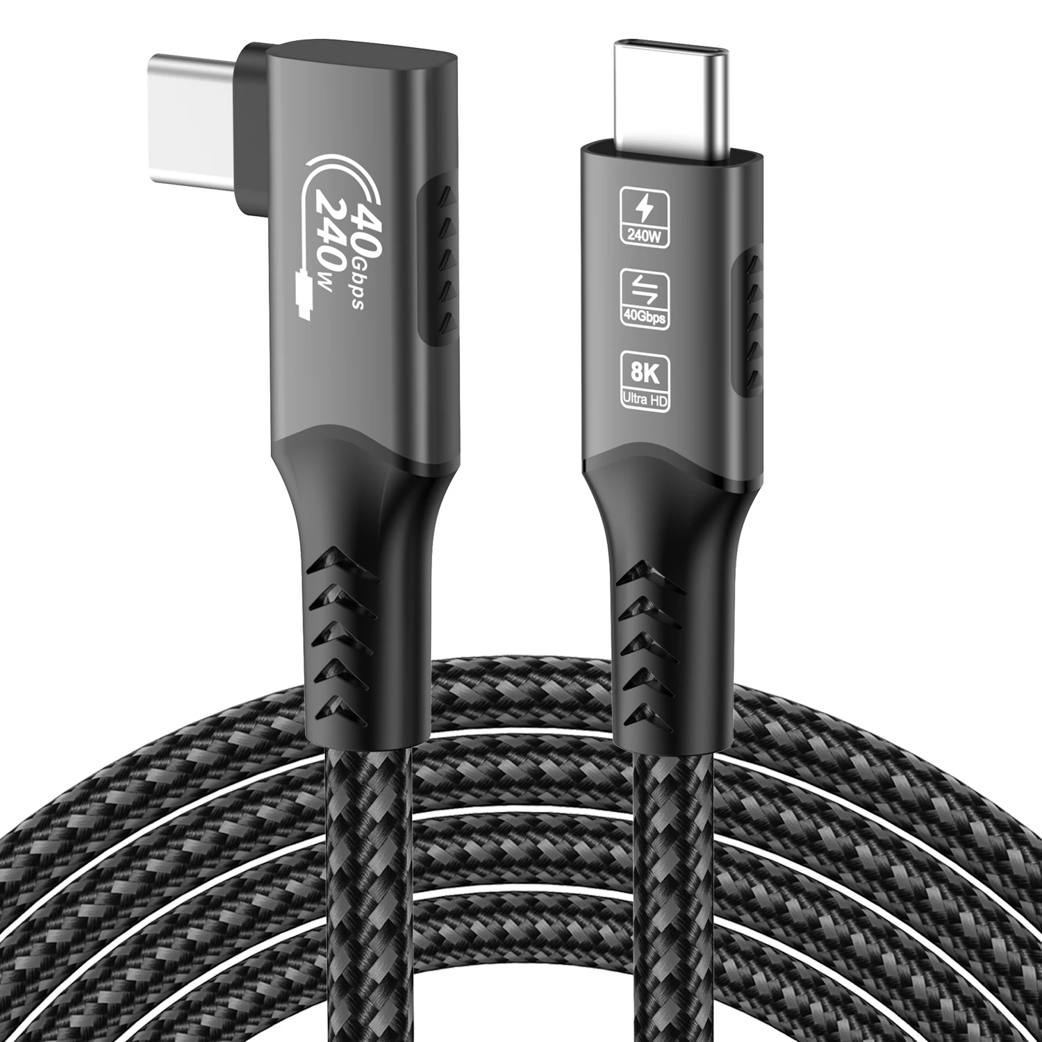 Ultra High-Speed 8K USB4 Cable with 240W Fast Charging and Data Transfer