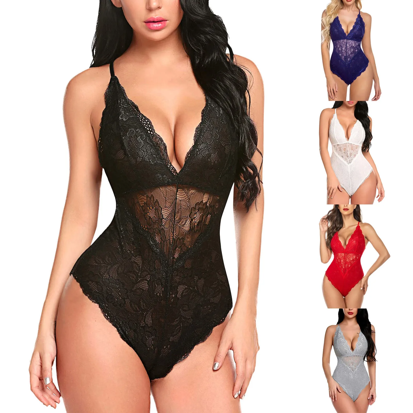 Sexy Lingerie For Sex Woman Porno Lingerie Erotic Underwear Babydoll Female Lace Teddies Sleepwear Sexi Exotic Costume Lenceria
