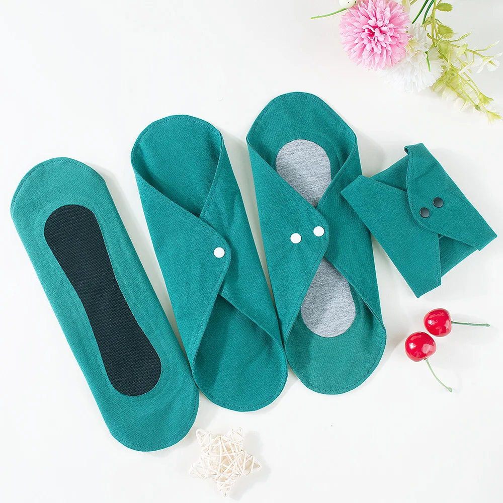 3pcs Women's Panties Washable Sanitary Napkin Hygiene Daily Towels Personal Health Hot Pressing Cotton Graphene Monthly Gaskets