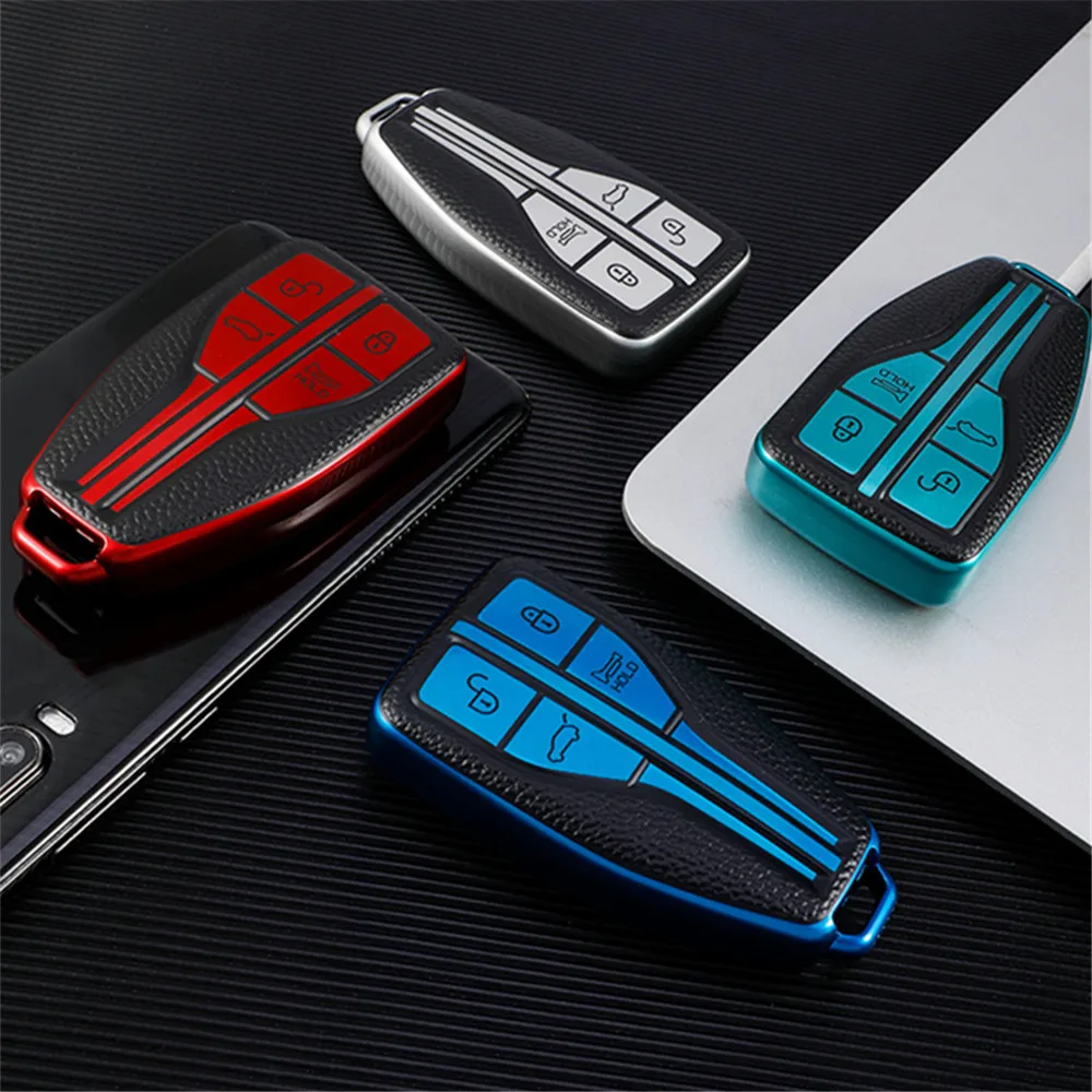 Per Hongqi Hs5 H5 H9 Hs7 H7 L5 Hs3 L9 Custodia Morbida In Pelle Tpu Per Auto Custodia Custodia Custodia Protettiva Accessori Portachiavi