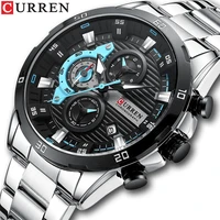 Curren 8402 Men Watch Business  Quartz New Wristwatch 6-Hand Chronograph Quartz Casual Luxury Relogio Masculino 1
