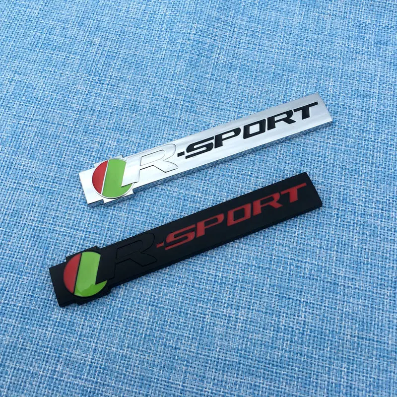 3D Metal Black Car Front Grill Fender R Sport Emblem Badge Logo Sticker Per R Sport Jaguar Car F Pace Xf Xe R Accessori Sportivi