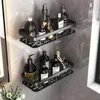Wall Mount Bathroom Storage Shampoo Makeup Storage Holder Bathroom Accessories No Drilling Wall Shelf Shower Holder for WC 3
