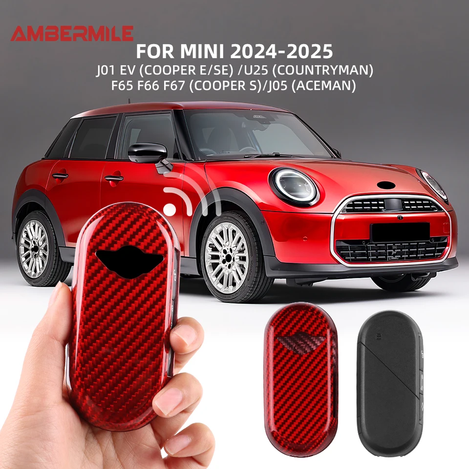 For MINI Cooper Accessories JCW F54 F55 F56 F57 F60 Countryman Clubman Car Key Case Holder Cover - View #11