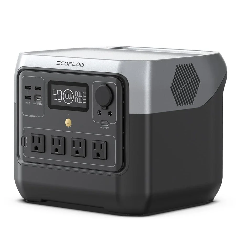 

ECOFLOW River 2 Pro, Portable Power Station 768wh Lifepo4 Battery, 70 Min Fast Charging, 4X800W Solar Panels Type C MPPT EFR620