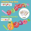 Fruit Shape Montessori Threading Toys for Children Geometric Cognitive Sensory Matching Games Fine Motor Skills Parish Material 2