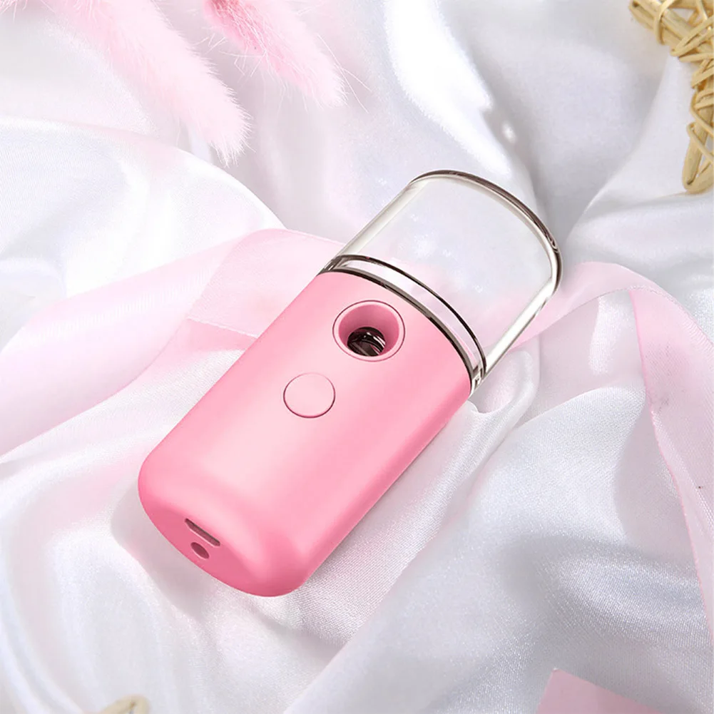 Handy Hydrating Sprayer 30ml Moisturizing Atomization Humidifier Visual Water Tank Cool Mist Facial Steamer for Skin Care Makeup