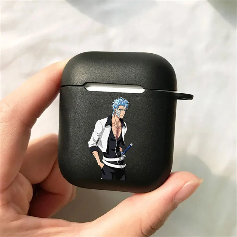 Anime Bleach Kurosaki ichigo  Soft silicone TPU Case For AirPods Pro2 1 2 3 black Silicone Wireless Bluetooth Earphone Box Cover