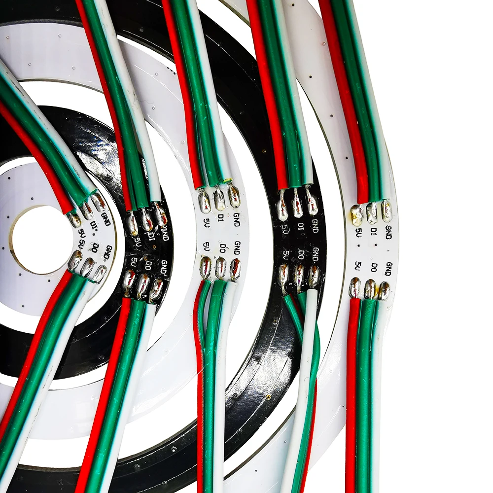 Enhanced LED Ring Light - Individually Addressable RGBIC Circle Strip
