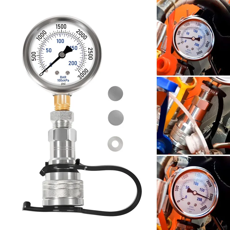 

Hydraulic Pressure Boost Kit with Gauge Fit for Kubota BX, B, LX, MX, L Series Most Tractors, Increase Power by 25%
