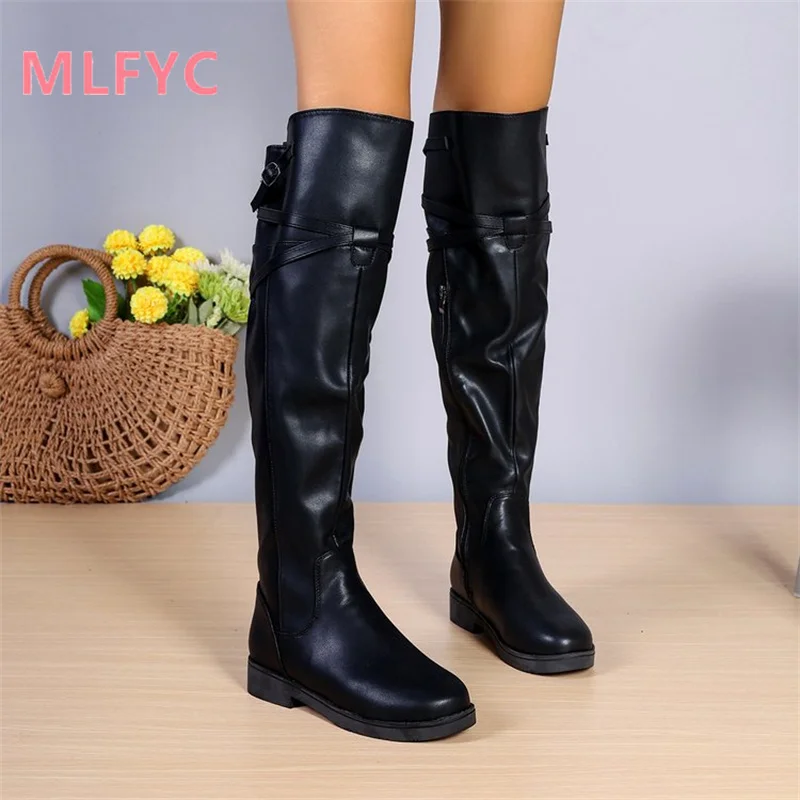 Winter New Shoes Women's Versatile Over Knee Long Boots Ladies Boots High Sleeve Boots Female Fashion Sexy Boots