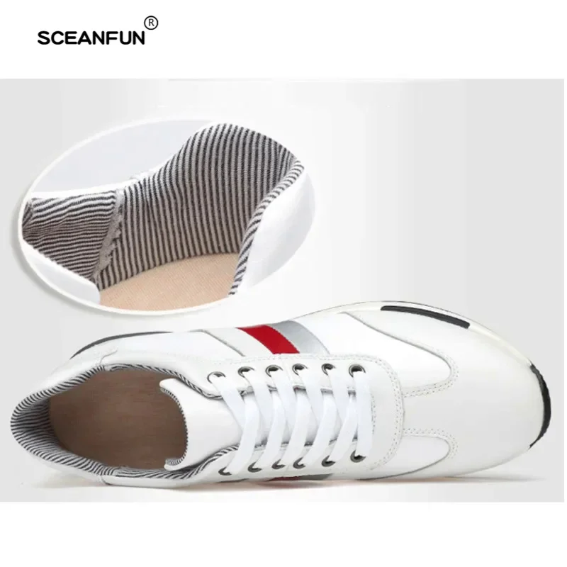 Summer mesh men sneakers breathable elevator shoes invisible height increasing work shoes Man 6cm 8cm sport casual height shoes 3