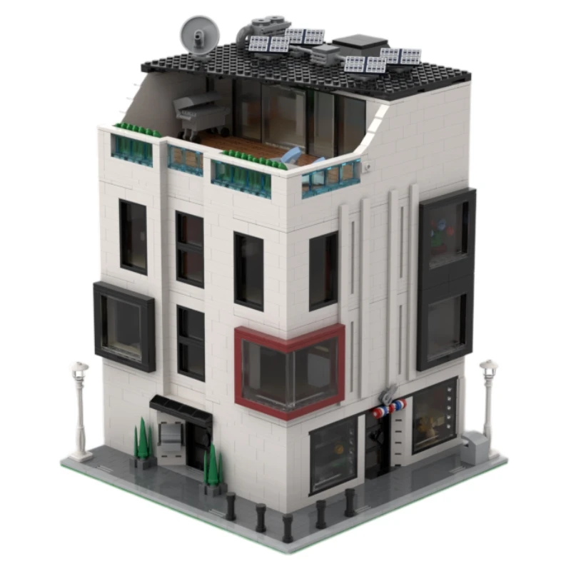 

NEW customized 3612PCS Hot Selling City Street View MOC Modular Modern Corner DIY creative ideas Childrentoy BirthdayGift blocks