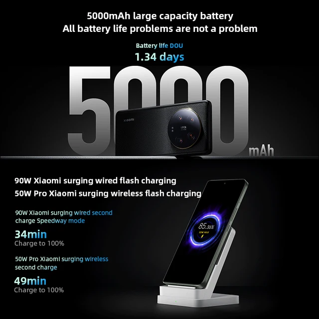 Global ROM Xiaomi Mi 13 Ultra 256GB/512GB/1TB Snapdragon 8 Gen 2 50MP Leica Camera 2K 120Hz Display 5000mAh 90W Fast Charging 6