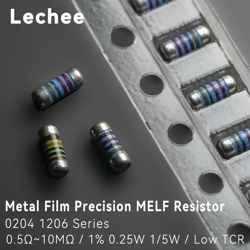0204 SMD Metal Film Precision MELF Cylindrical Resistor 1% 50pcs/lot