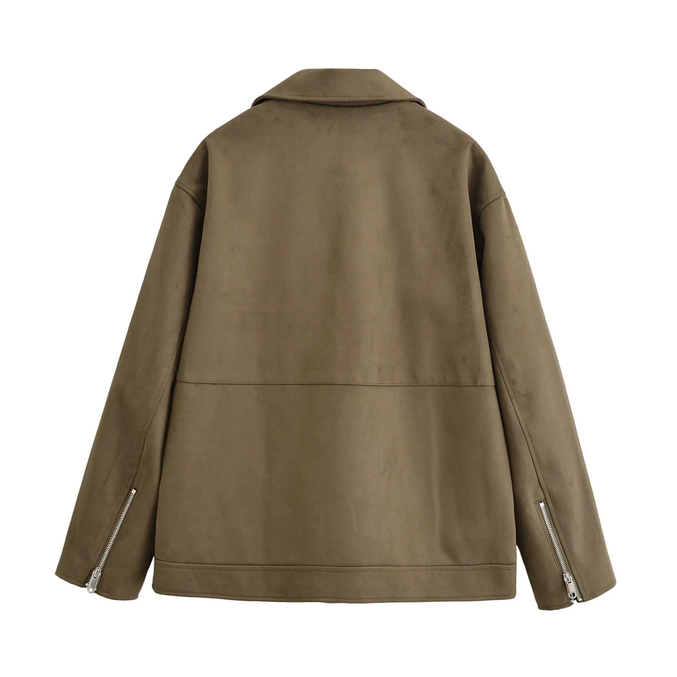 Autumn Women's Clothing Fashion Jackets Zipper Decoration Long Sleeve Jackets For Women Solid Cool Motorcycle Jacket Streetwear