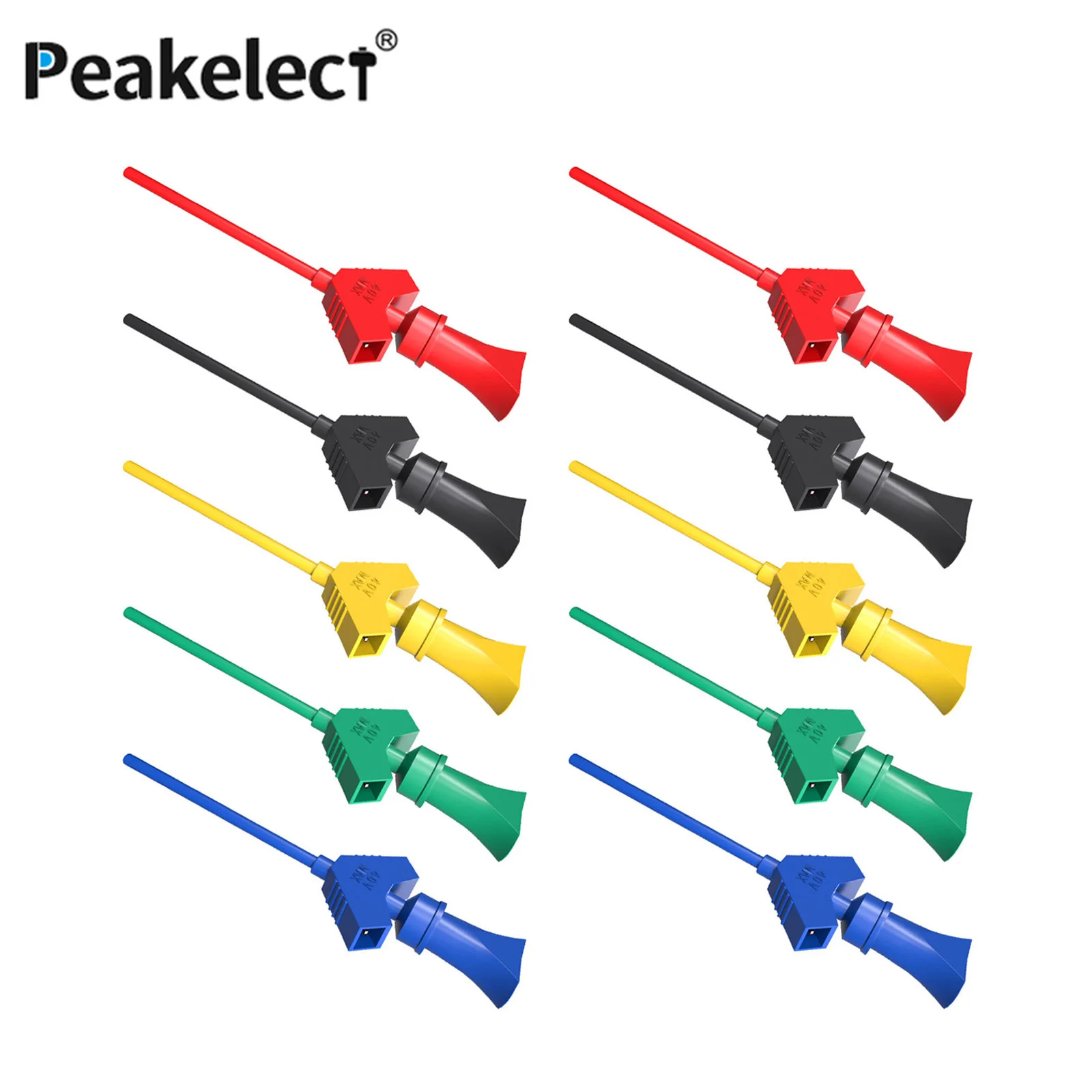Peakelect SMD IC Mini Grabber Test Hook Clip with Jumper Wire for Logic Analyzer 