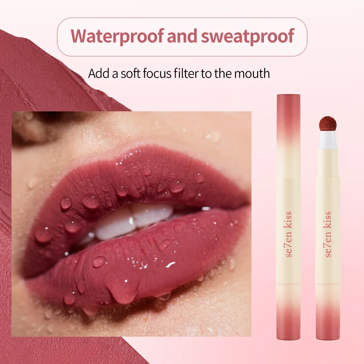 Matte Long Wear Air Cushion Lip Powder Cream Hydrating Waterproof Lipstick Smooth Non Transfer Lip Gloss Makeup Cosmetics 2