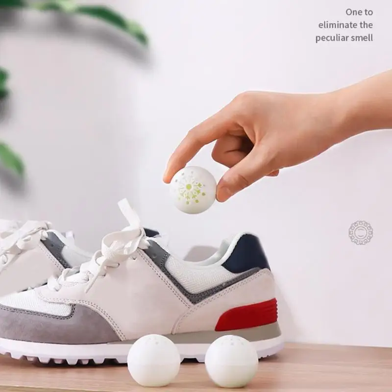 N80B Foot Odor Controls Balls Shoe Deodorizer Balls Reusable Shoe Odor for Cabinet