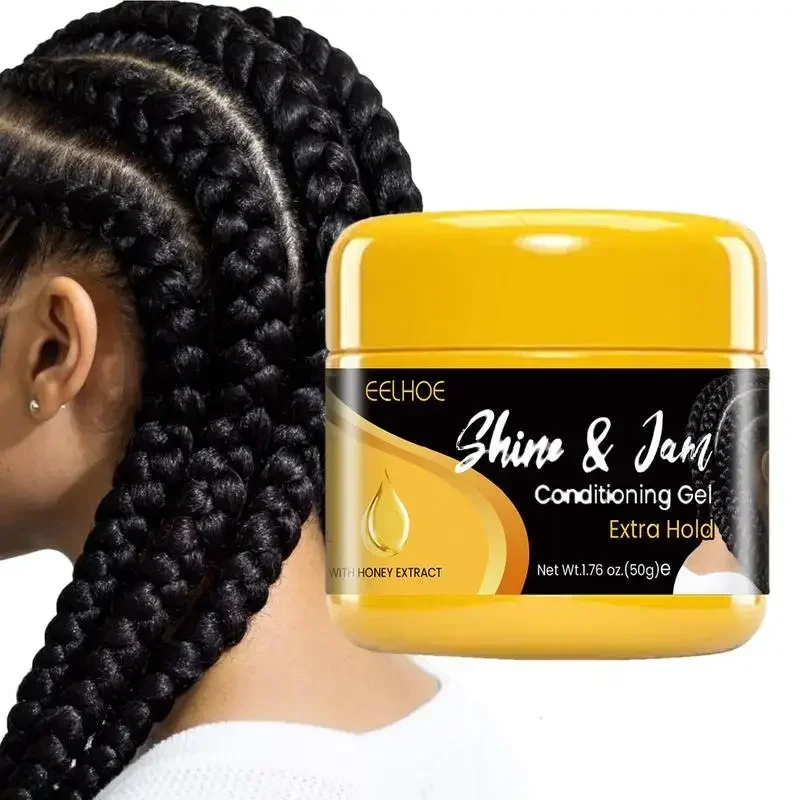 Castor Braid Gel Braid Gel 50g Hair Braiding Gel Styling Control Smooth Long Lasting Styling Braiding Gel Tames Frizz Edges Hair Twist Wax