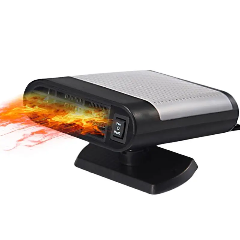 12v Car Heater Portable Battery Powered 2 In 1 Car Heaters 360 Rotatable  Windscreen Defogger Defroster For Car SUVs Trucks - AliExpress